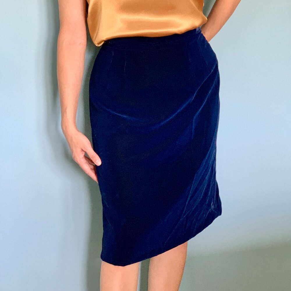 27 Waist Velour Skirt Vintage Marshall Fields